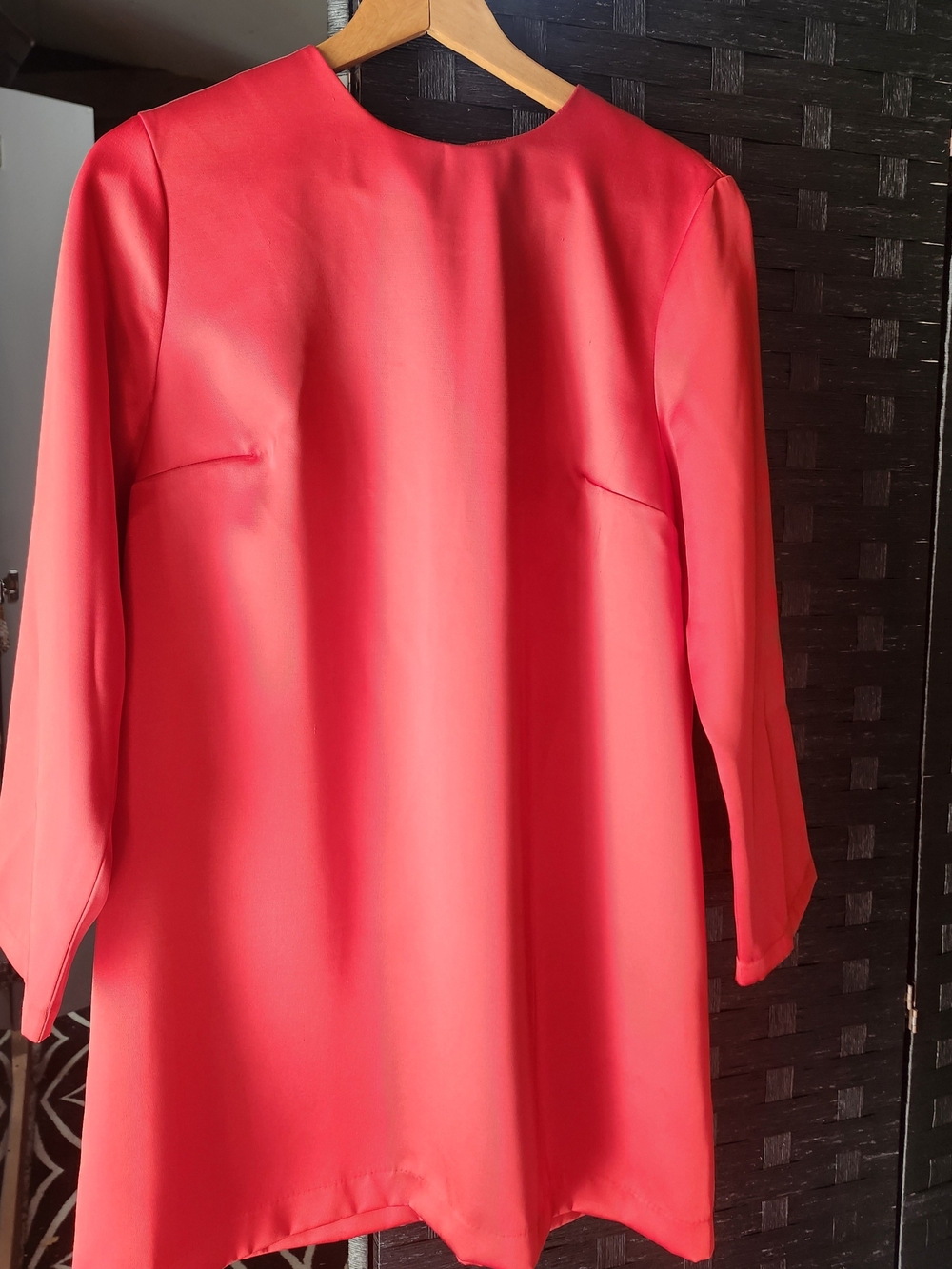 H&M Vibrant Tomato Red Satin Dress
